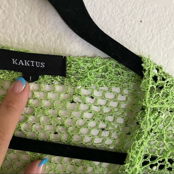 Green Fairy Core Beach Netted Swim Coverup - Picture 4 of 6